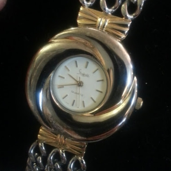 Vintage Sheffield rd swirl face watch chain band